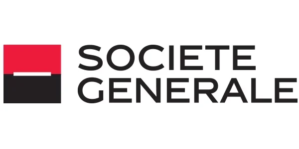 Logo de la Société Générale, avec un carré rouge et un carré noir.